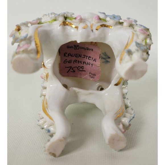 Vtg Walt Disney World Rauenstein‎ Porcelain Chair  Applied Flowers Germany - Picture 13 of 13